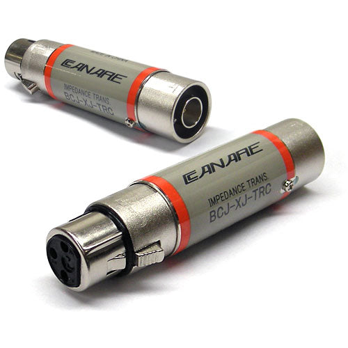 Canare BCJ-XJ-TRC 110-ohm to 75-ohm Impedance Transformer - XLR 3-Pin Female to BNC Female