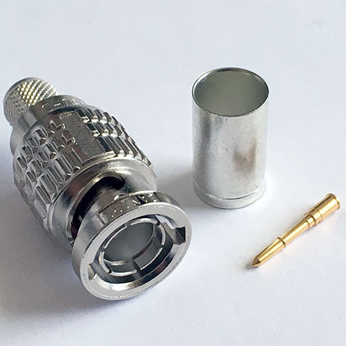 Canare BCP-D55UHD 75-Ohm UHD BNC Male Cable End Connector - Canare L-5.5CUHD