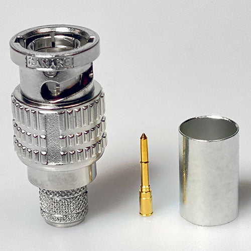 Canare BCP-D55UHW 75-Ohm 12G Rated BNC Male Cable End Connector - Canare L-5.5CUHWS