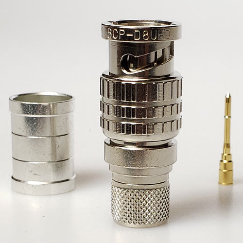 Canare BCP-D8UHD 75-Ohm UHD BNC Male Cable End Connector for L-8CUHD