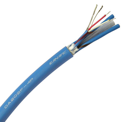 Canare DA202F-4P Digital Audio Cable 110-ohm AES, 25AWG, 4-Pair 100 Meter