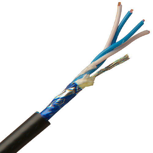 Canare L-4E5AT Star Quad Microphone Cable 25AWG Foil Shield, per FT