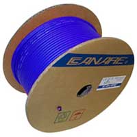 Canare L-4E6S Star Quad Microphone Cable, 24 AWG, Braid Shield, Blue, 305 Meter Reel (1000 ft
