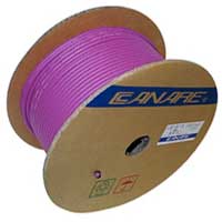 Canare L-4E6S Star Quad Microphone Cable, 24 AWG, Braid Shield, Purple, 305 Meter Reel (1000 ft