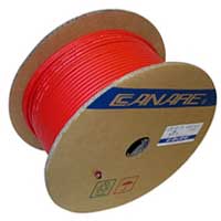 Canare L-4E6S Star Quad Microphone Cable, 24 AWG, Braid Shield, Red, 305 Meter Reel (1000 ft)