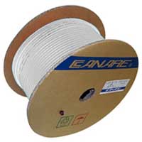 Canare L-4E6S Star Quad Microphone Cable, 24 AWG, Braid Shield, White, 305 Meter Reel (1000 ft)