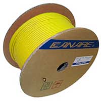 Canare L-4E6S Star Quad Microphone Cable, 24 AWG, Braid Shield, Yellow, 305 Meter Reel (1000 ft)