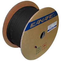Canare LV61S RG59 Coaxial Video Cable 24G Black 153M (500ft) Reel