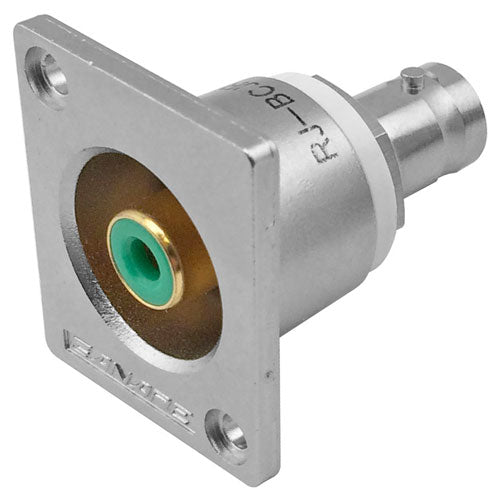 Canare RJ-BCJRU RCA Jack to BNC Jack, Flush Mount, ITT, Nickel