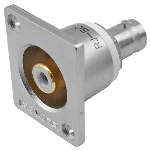 Canare RJ-BCJRU RCA Jack to BNC Jack, Flush Mount, ITT, Nickel