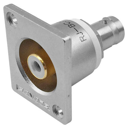 Canare RJ-BCJRU RCA Jack to BNC Jack, Flush Mount, ITT, Nickel