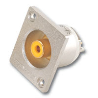 Canare RJ-RU RCA Jack Flush Mount ITT, Solder, Yellow