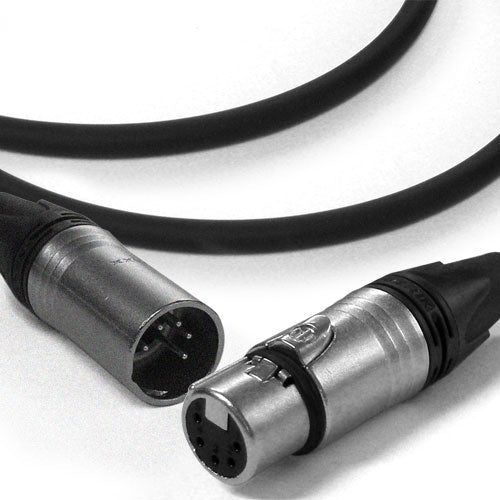HAVEPro DMX Lighting Cable XLR 5-Pin Male to 5-Pin Female 5 FT