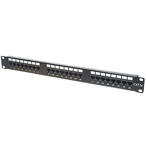 Cat5e Patch Panel 24-Port, 110-Type Punchdown IDC