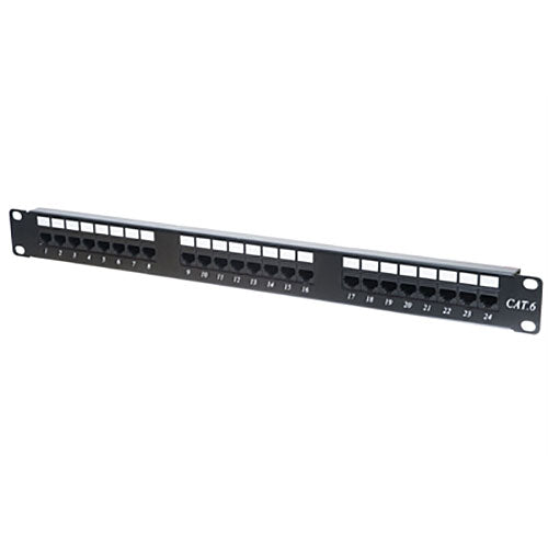 CAT6 Patch Panel 24-Port, 110-Type Punchdown IDC