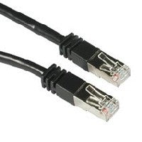 Cat5e Patch Cable Shielded Black - 10Ft