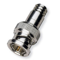 BNC Male Crimp Connector for RG59 Quad Shield 100 Pack