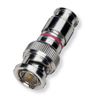 BNC Male Compression Connector RG59 Red O-Ring 100 Pack