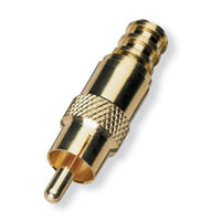 Male RCA Compress RG59 Gold