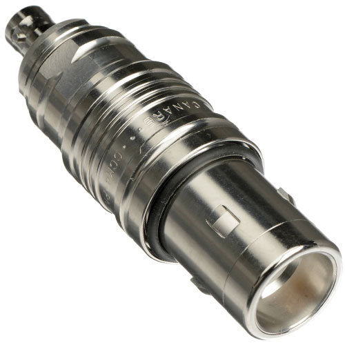 Heavy-Duty Triax Male to BNC Female Adapter