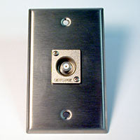 HAVE 1Gang Stainless Wallplate 1F Connector