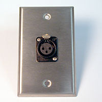 HAVE 1Gang Stainless Wallplate 1BG XLRF
