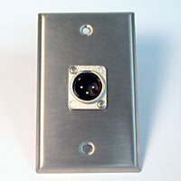HAVE 1Gang Stainless Wallplate 1XLRM
