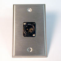 HAVE 1Gang Stainless Wallplate 1BG XLRM