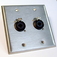 HAVE 2Gang Stainless Wallplate 2Combo