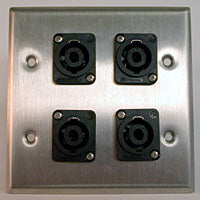HAVE 2Gang Stainless Wallplate 4Nl4mp