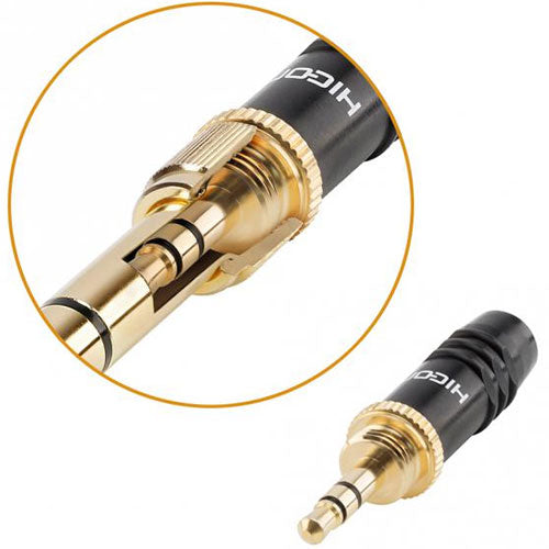 HICON HI-J3563S 3.5mm to 1/4inch Adapter, Screw-on