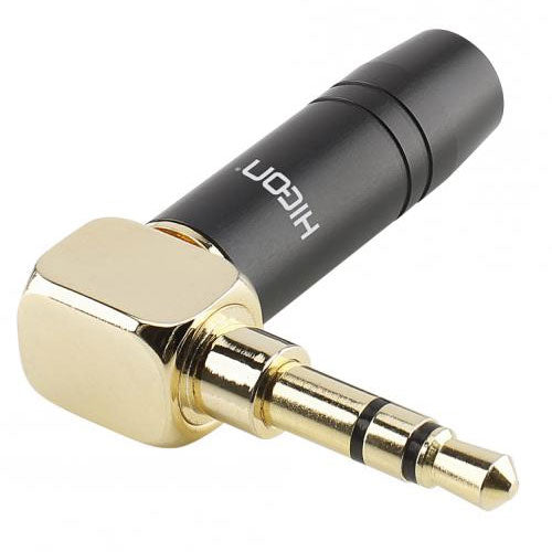 HICON HI-J35SA 3.5mm TRS Right Angle Male Connector