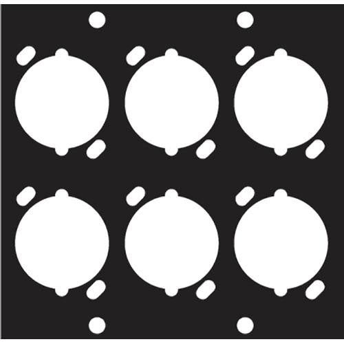 Middle Atlantic Universal 6 Hole Plate