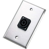 Neutrik 104L Single Gang Wallplate 1 - NL4MP Speakon Receptacle