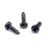 Neutrik A-SCREW-1-8 Black Self Tapping Screws 100PK