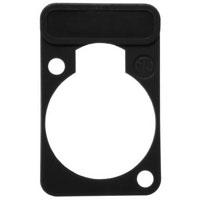 Neutrik D-Series Plastic Plate Black