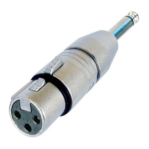 NA2FP 3-Pole XLR Female to 1/4" TS Plug Adapter