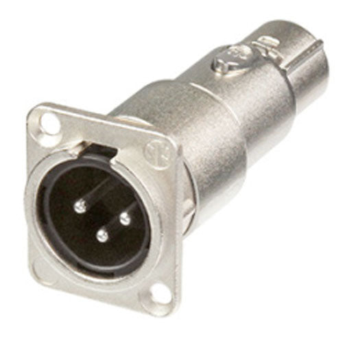 Neutrik NA3MDF XLR Male-Female Feedthrough Adapter Panel Mount
