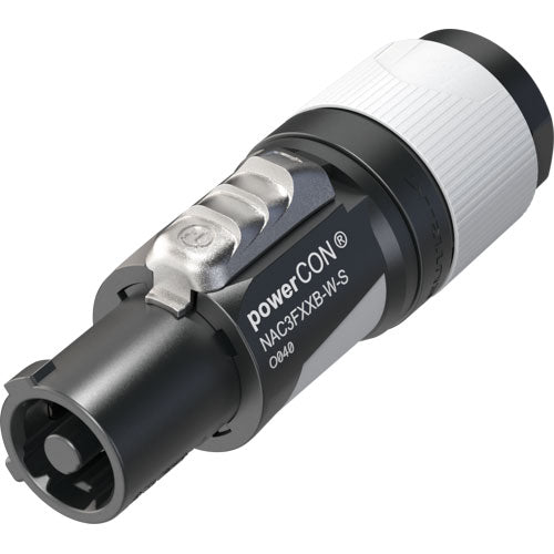 Neutrik NAC3FXXB-W-S powerCON Locking AC Mains Connector for Power-Out (Grey)