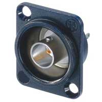 Neutrik NBB75DSIB BNC Bulkhead Jack D-Series Isolated Solder Black