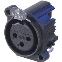 Neutrik NC3FAH2 XLR Receptacle, 3-Pole Female, Right PCB Mount
