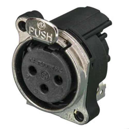 Neutrik NC3FBH1 3-Pole Female XLR Receptacle
