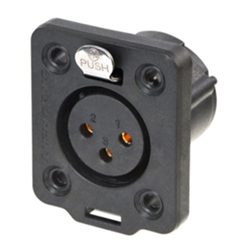 Neutrik NC3FDX-TOP 3 pole Female Chassis Connector, True Outdoor Protected (TOP)