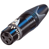 Neutrik NC3FXX-EMC-B 3-Pole Female EMC-XLR Cable Connector