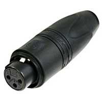 Neutrik NC3FXXHDBD 3-Pin Female XLR Heavy Duty Black