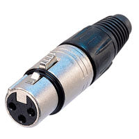 Neutrik NC3FX 3-Pin XLR Female Cable Connector Nickel/Silver