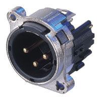 Neutrik NC3MBV 3-Pin Male XLR Receptacle Vertical PCB Mount