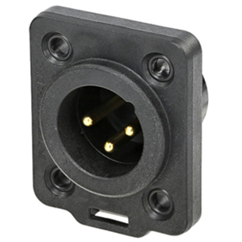 Neutrik NC3MDX-TOP 3 pole Male Chassis Connector, True Outdoor Protected (TOP)