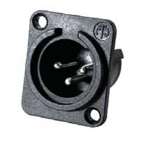 Neutrik NC3MPP 3-Pin Male XLR Receptacle Solder Plastic Housing