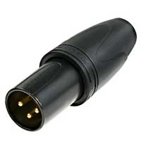 Neutrik NC3MXXHDBD 3-Pin Male XLR Heavy Duty Black